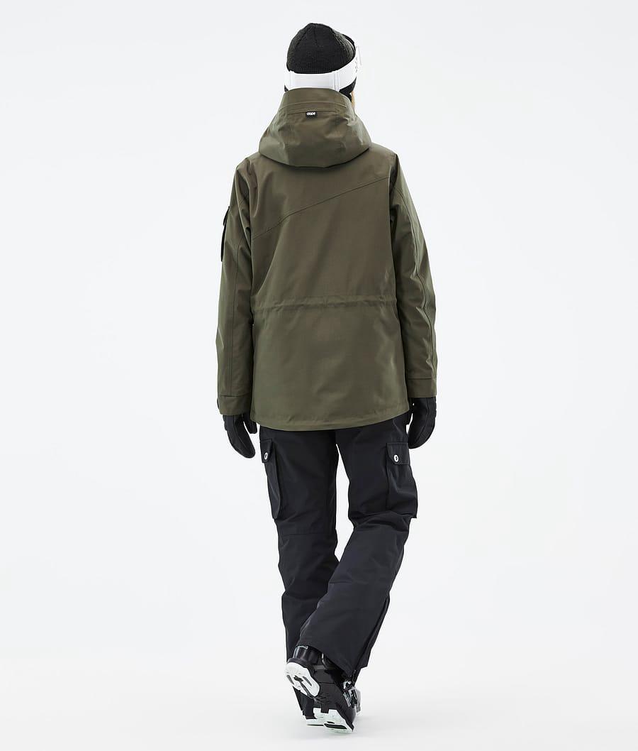 Women's Dope Adept W Ski Jacket Olive Green/Black  USA |  HMYDT-8431