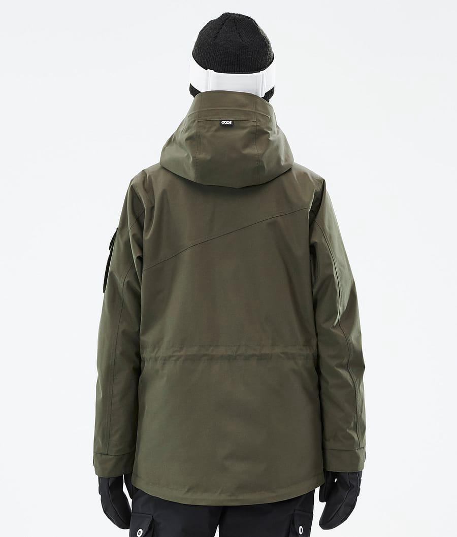 Women's Dope Adept W Ski Jacket Olive Green/Black  USA |  HMYDT-8431