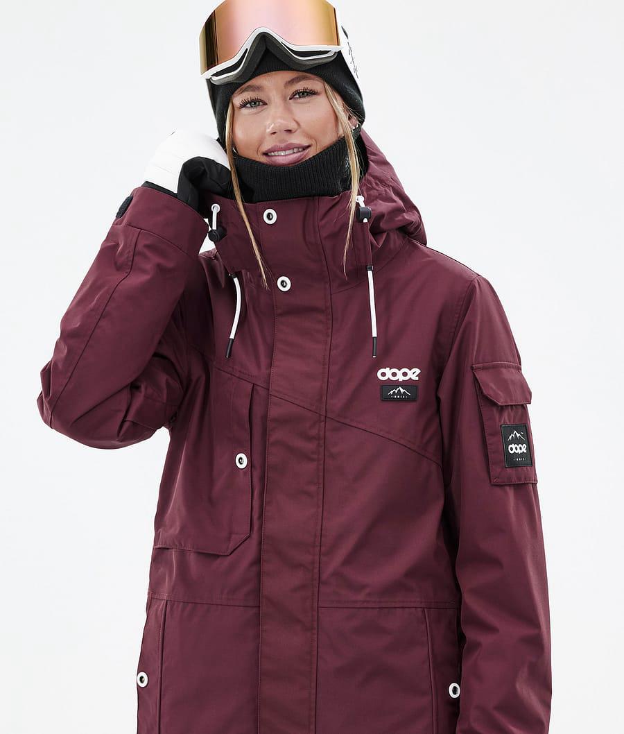 Women's Dope Adept W Snowboard Jacket Burgundy  USA |  IGJEC-0425