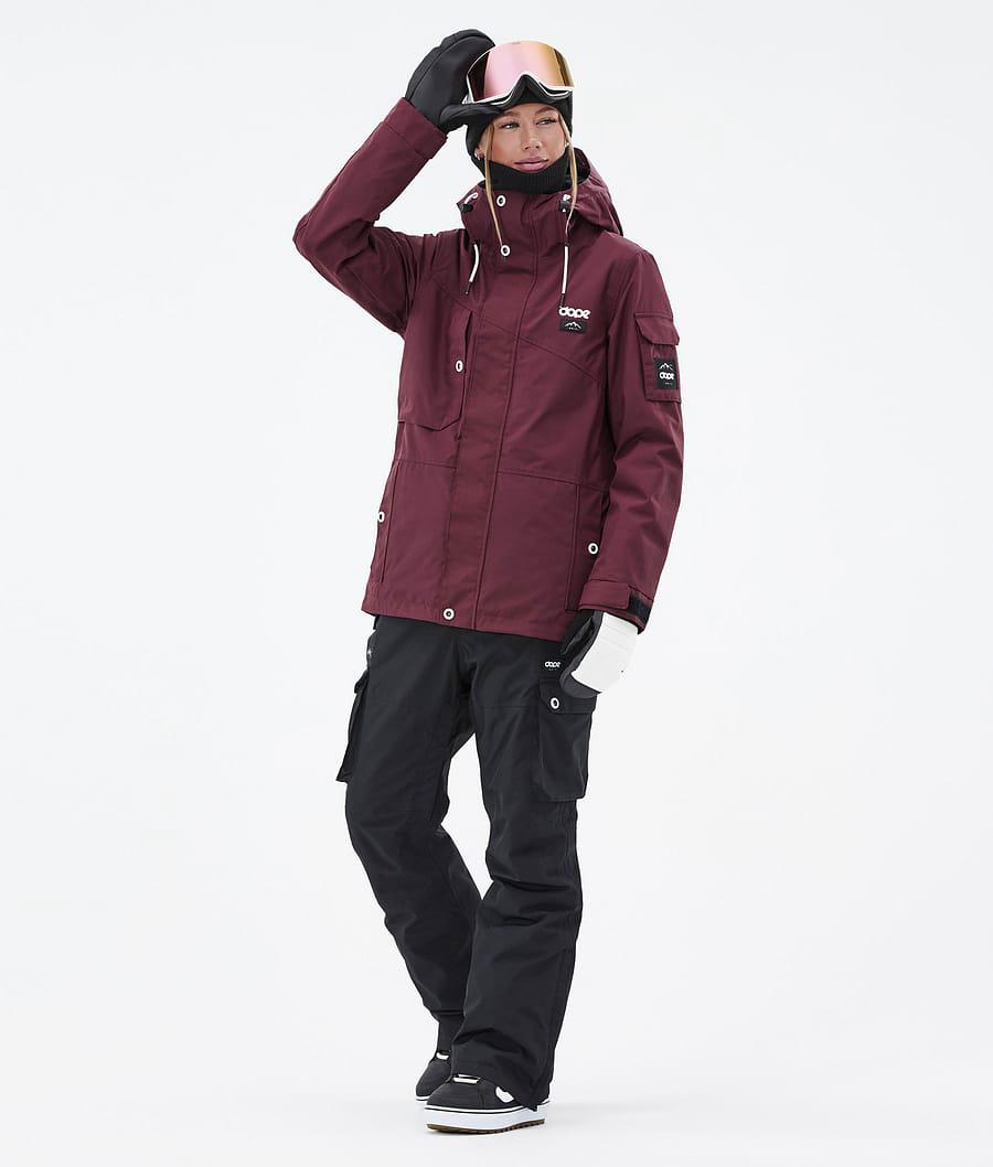 Women's Dope Adept W Snowboard Jacket Burgundy  USA |  IGJEC-0425