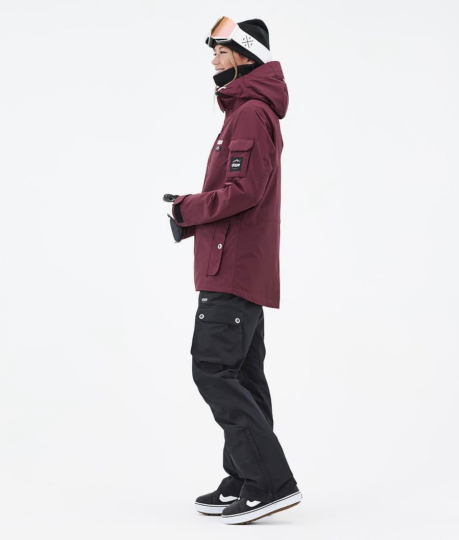 Women's Dope Adept W Snowboard Jacket Burgundy  USA |  IGJEC-0425