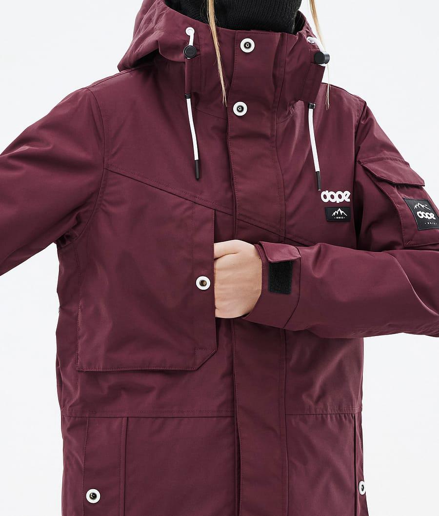 Women's Dope Adept W Snowboard Jacket Burgundy  USA |  IGJEC-0425