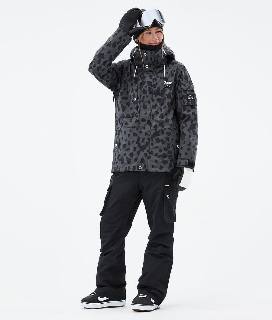 Women's Dope Adept W Snowboard Jacket Dots Phantom Grey  USA |  MOIAZ-3165