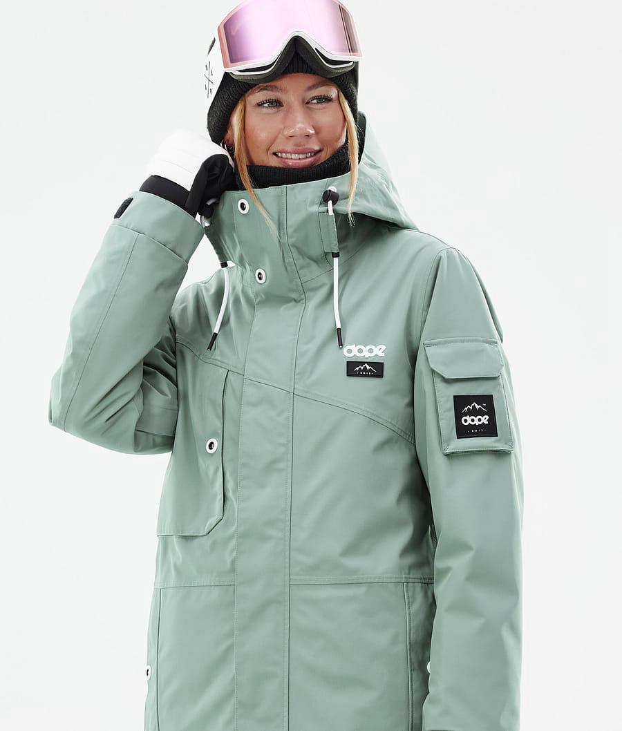 Women's Dope Adept W Snowboard Jacket Faded Green  USA |  TGDIQ-6473