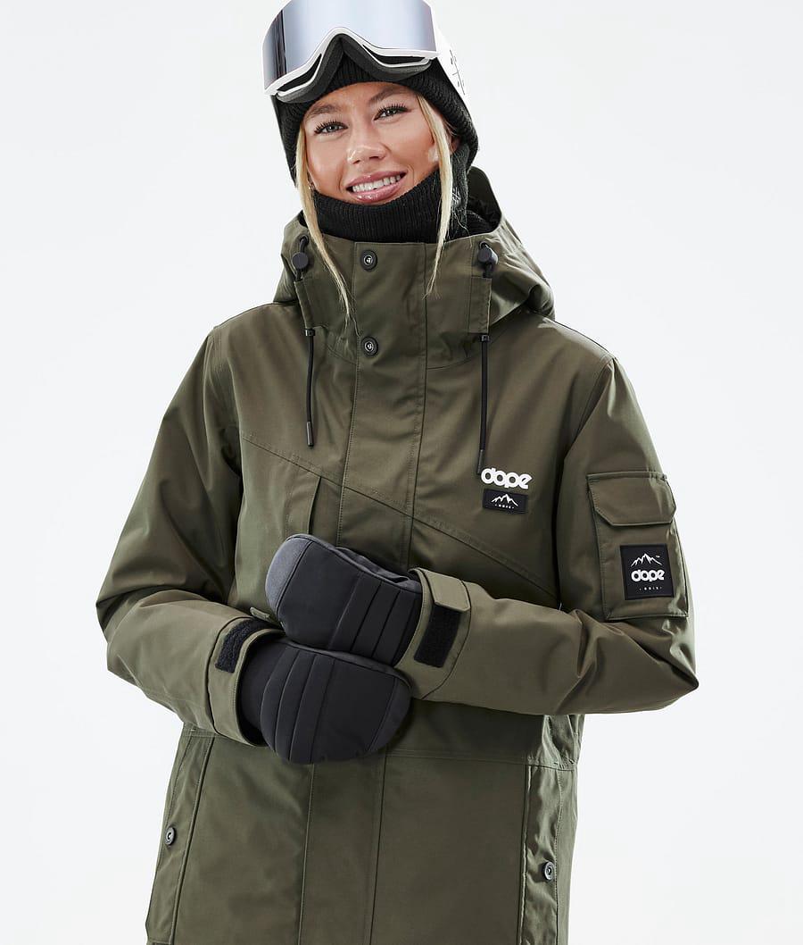 Women's Dope Adept W Snowboard Jacket Olive Green  USA |  HUZJS-7036