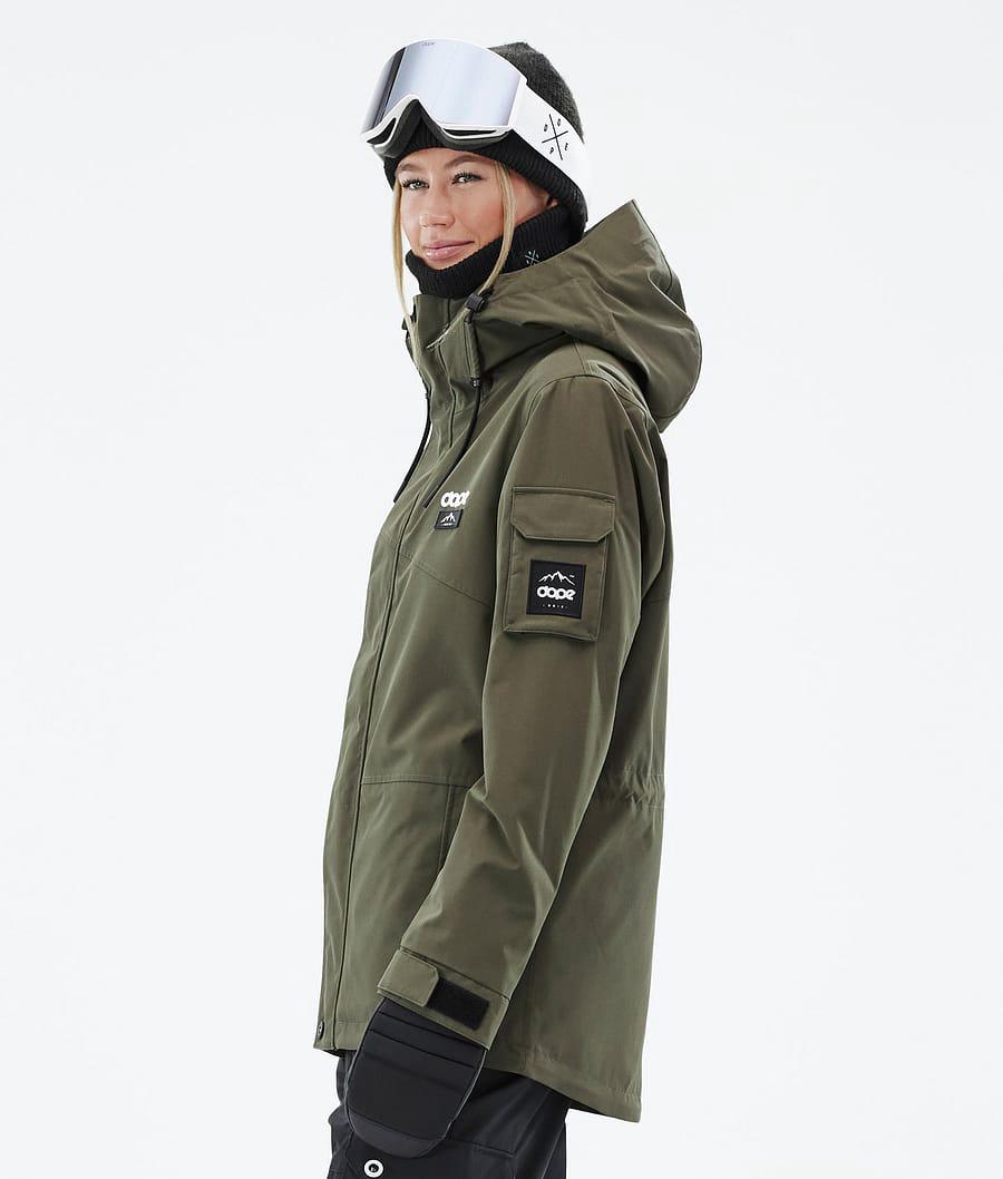 Women's Dope Adept W Snowboard Jacket Olive Green  USA |  HUZJS-7036