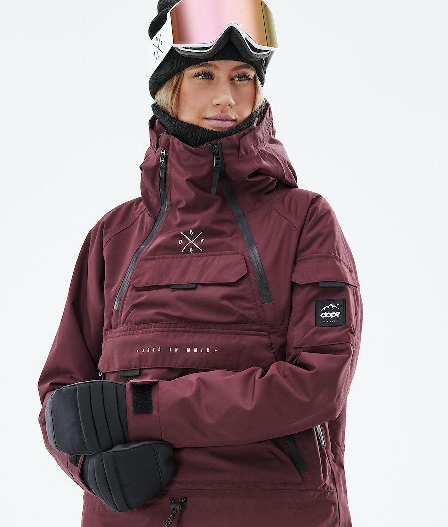 Women's Dope Akin W 2019 Snowboard Jacket Burgundy  USA |  FYNCV-6471