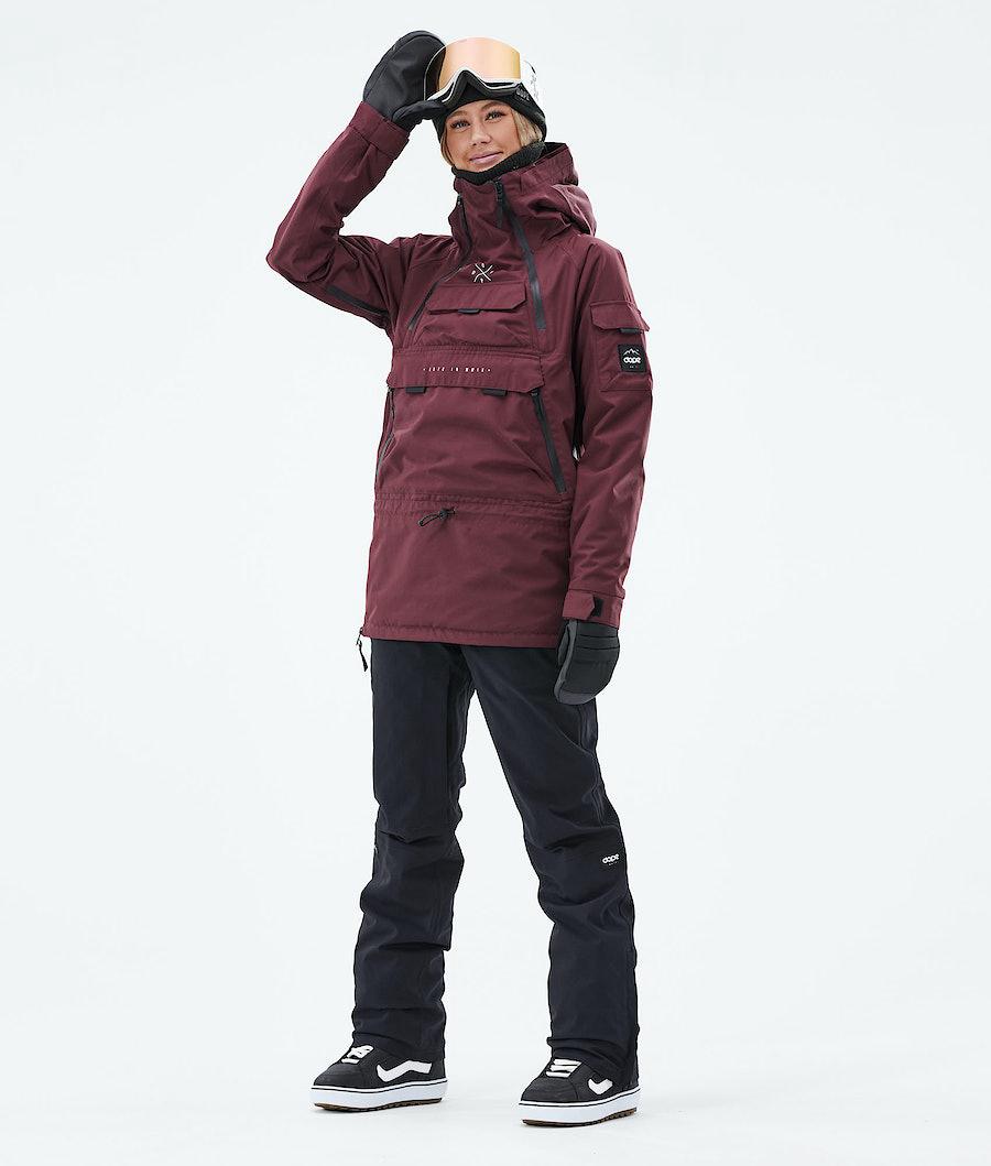 Women's Dope Akin W 2019 Snowboard Jacket Burgundy  USA |  FYNCV-6471