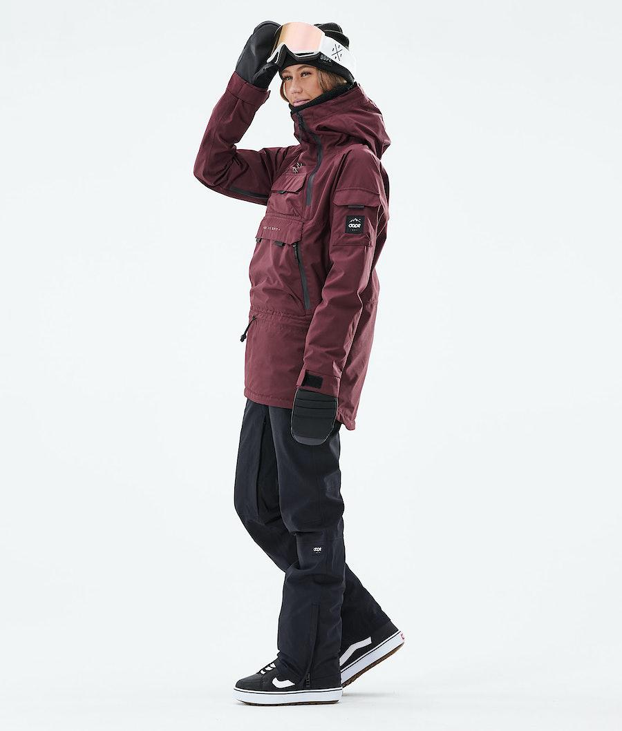 Women's Dope Akin W 2019 Snowboard Jacket Burgundy  USA |  FYNCV-6471