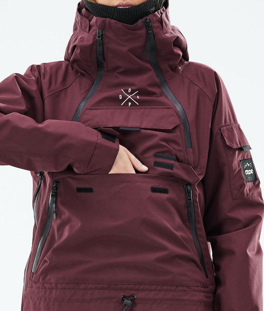 Women's Dope Akin W 2019 Snowboard Jacket Burgundy  USA |  FYNCV-6471