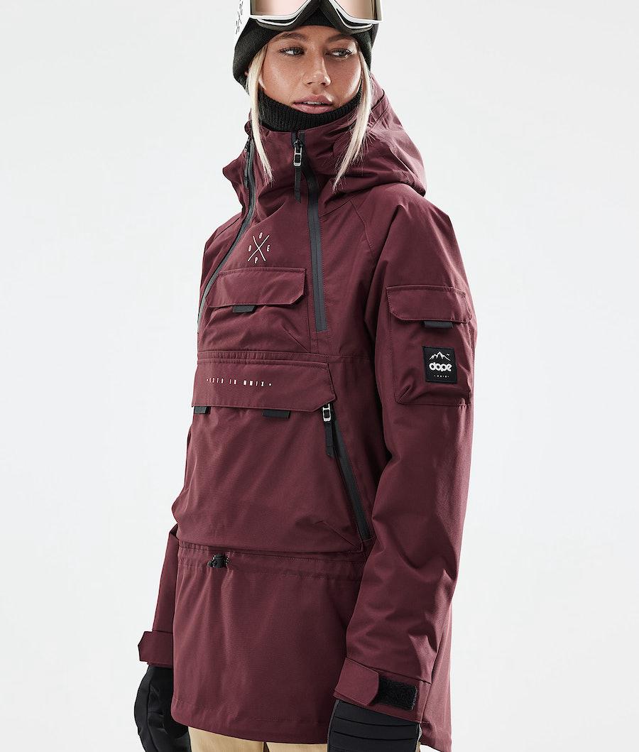 Women's Dope Akin W 2021 Ski Jacket Burgundy  USA |  JETCB-8519