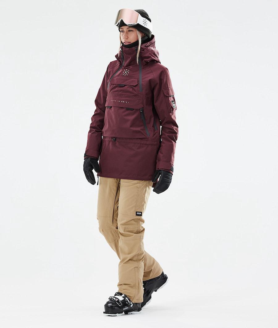 Women's Dope Akin W 2021 Ski Jacket Burgundy  USA |  JETCB-8519