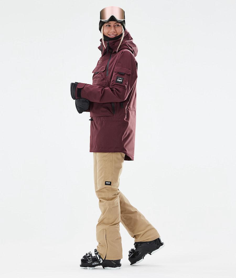 Women's Dope Akin W 2021 Ski Jacket Burgundy  USA |  JETCB-8519