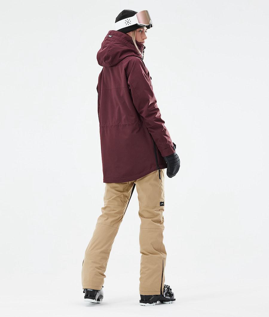 Women's Dope Akin W 2021 Ski Jacket Burgundy  USA |  JETCB-8519