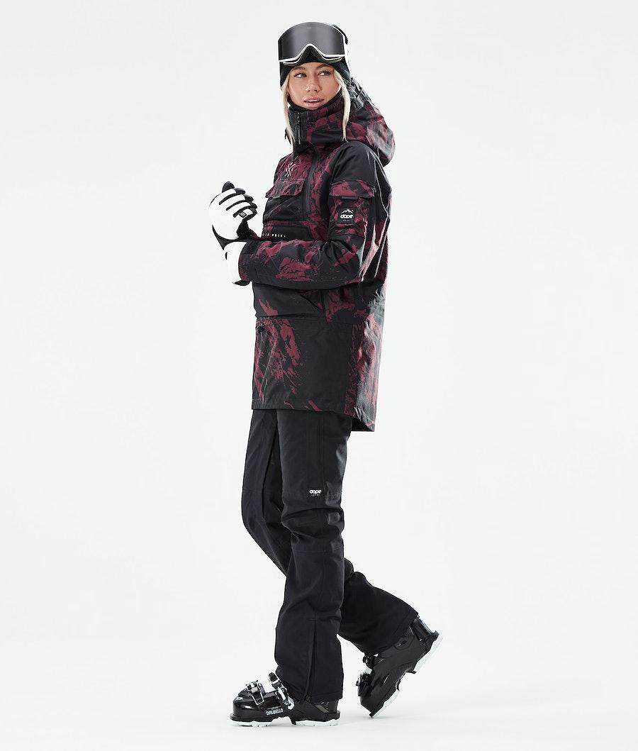 Women's Dope Akin W 2021 Ski Jacket Paint Burgundy  USA |  EBQGI-6785