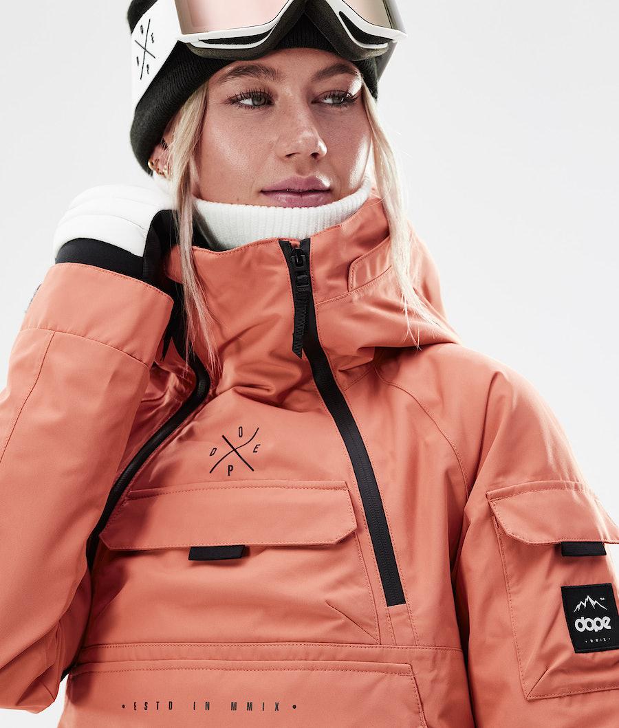 Women's Dope Akin W 2021 Ski Jacket Peach Coral  USA |  VMXTA-7364