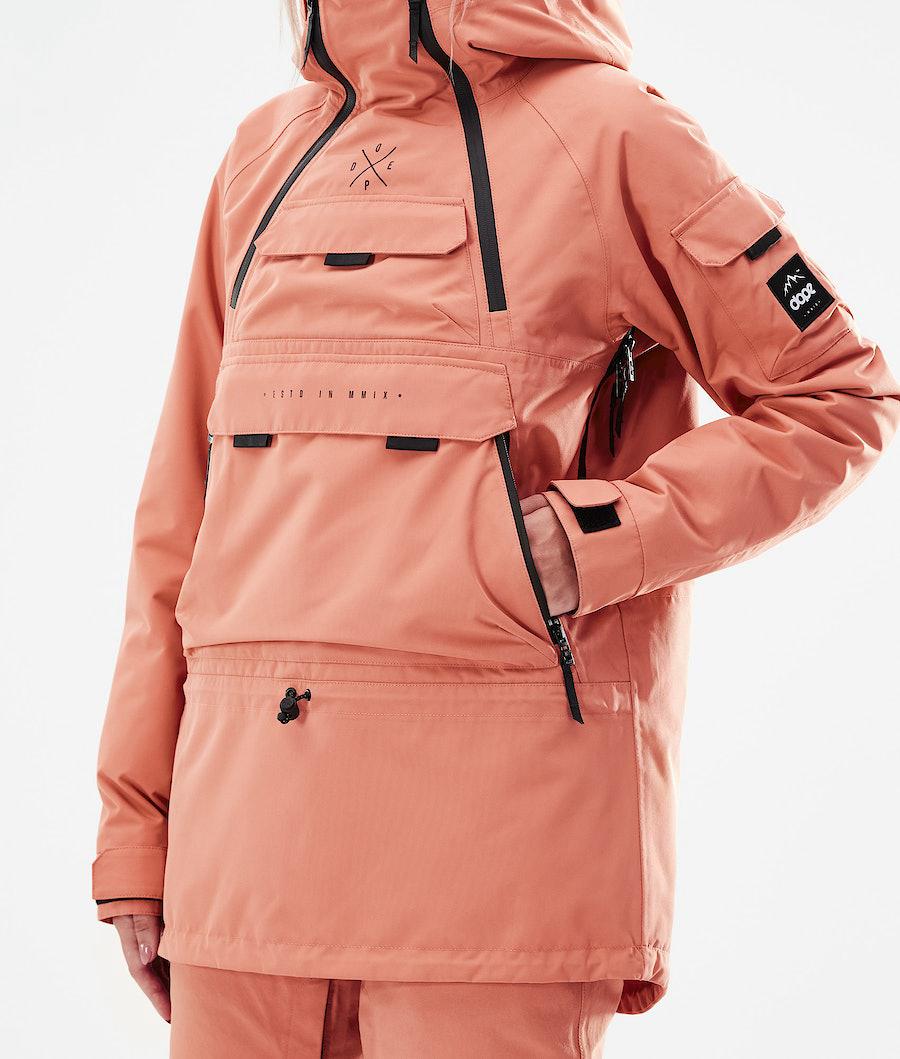 Women's Dope Akin W 2021 Ski Jacket Peach Coral  USA |  VMXTA-7364