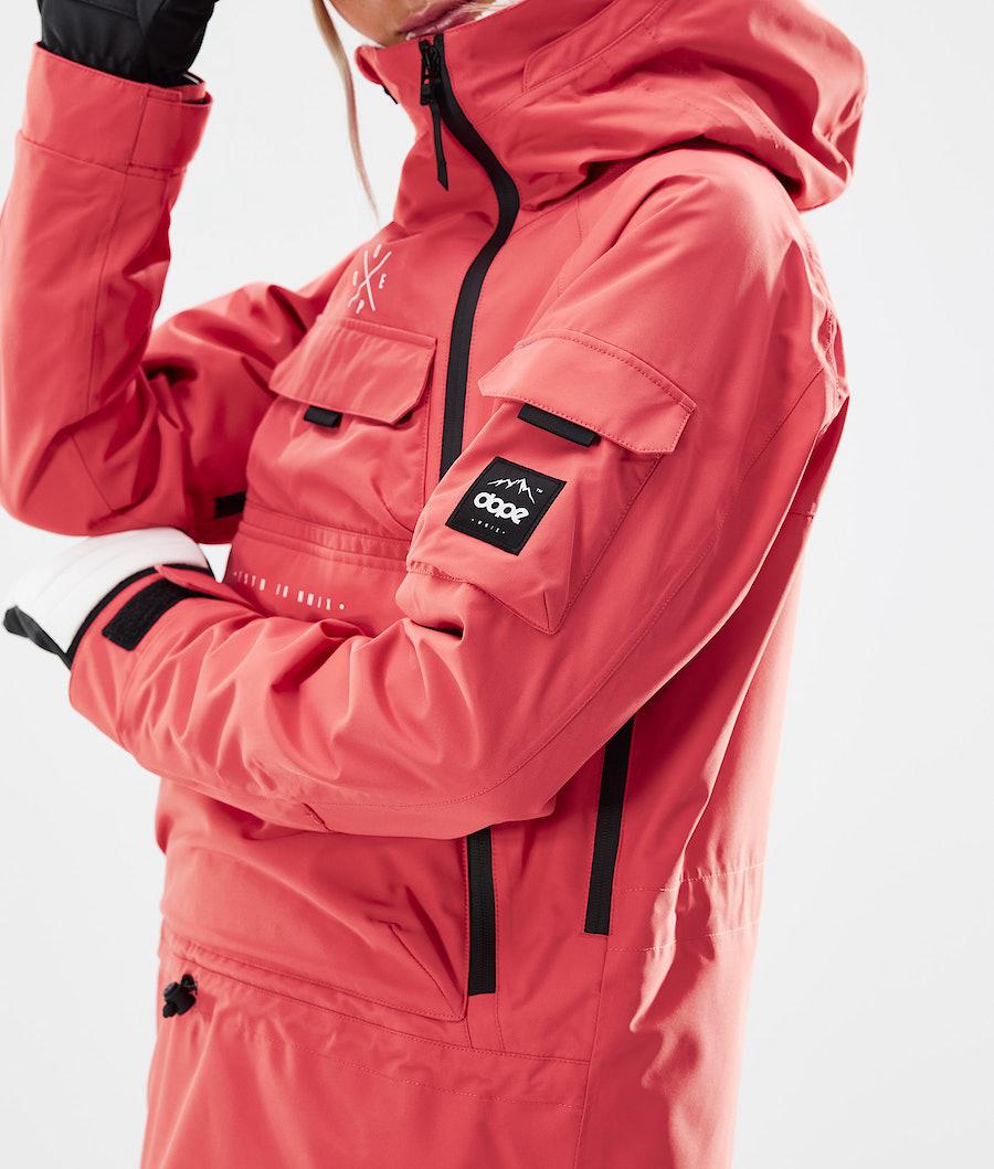 Women's Dope Akin W 2021 Snowboard Jacket Coral  USA |  KHACW-4860