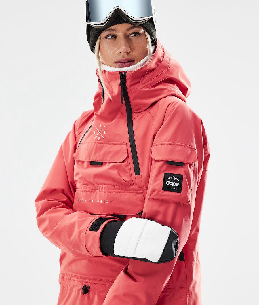 Women's Dope Akin W 2021 Snowboard Jacket Coral  USA |  KHACW-4860