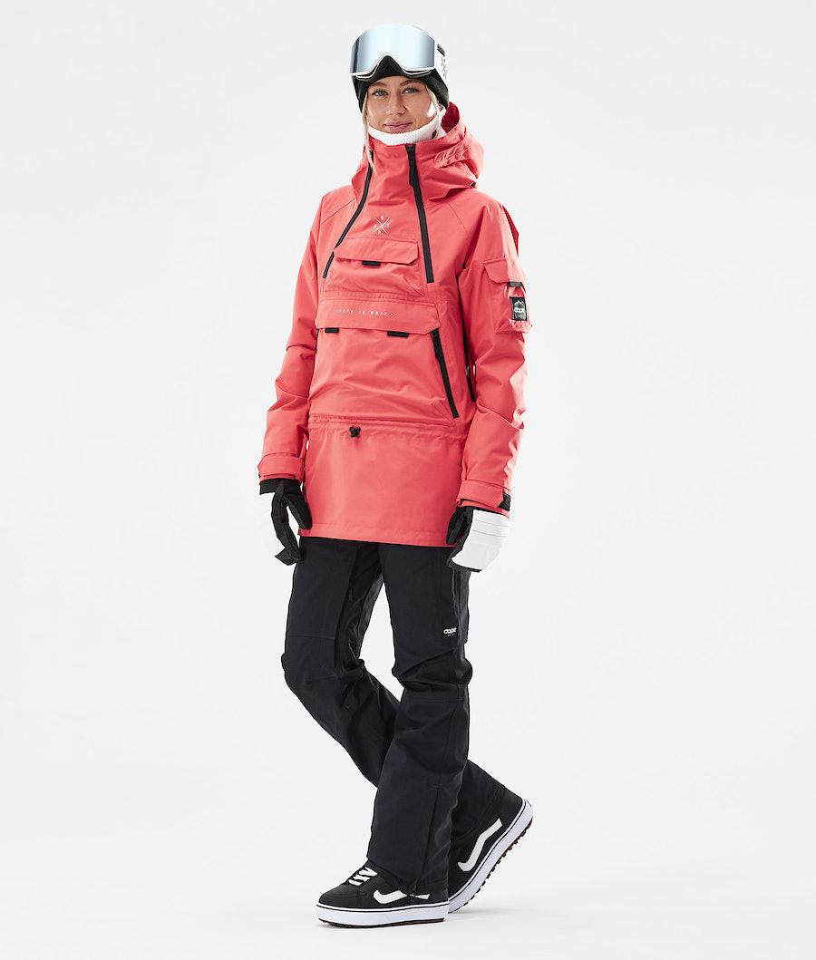 Women's Dope Akin W 2021 Snowboard Jacket Coral  USA |  KHACW-4860