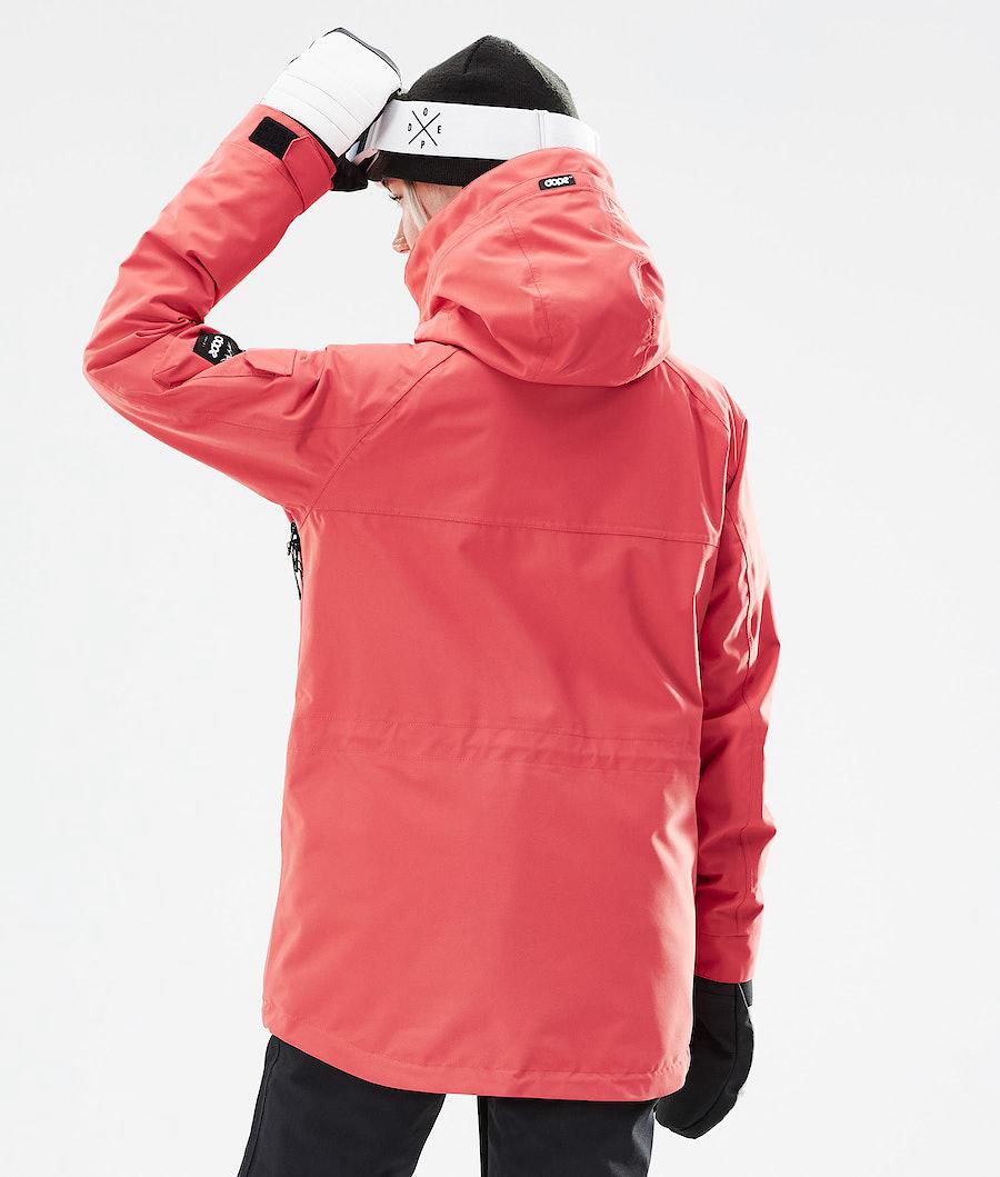 Women's Dope Akin W 2021 Snowboard Jacket Coral  USA |  KHACW-4860