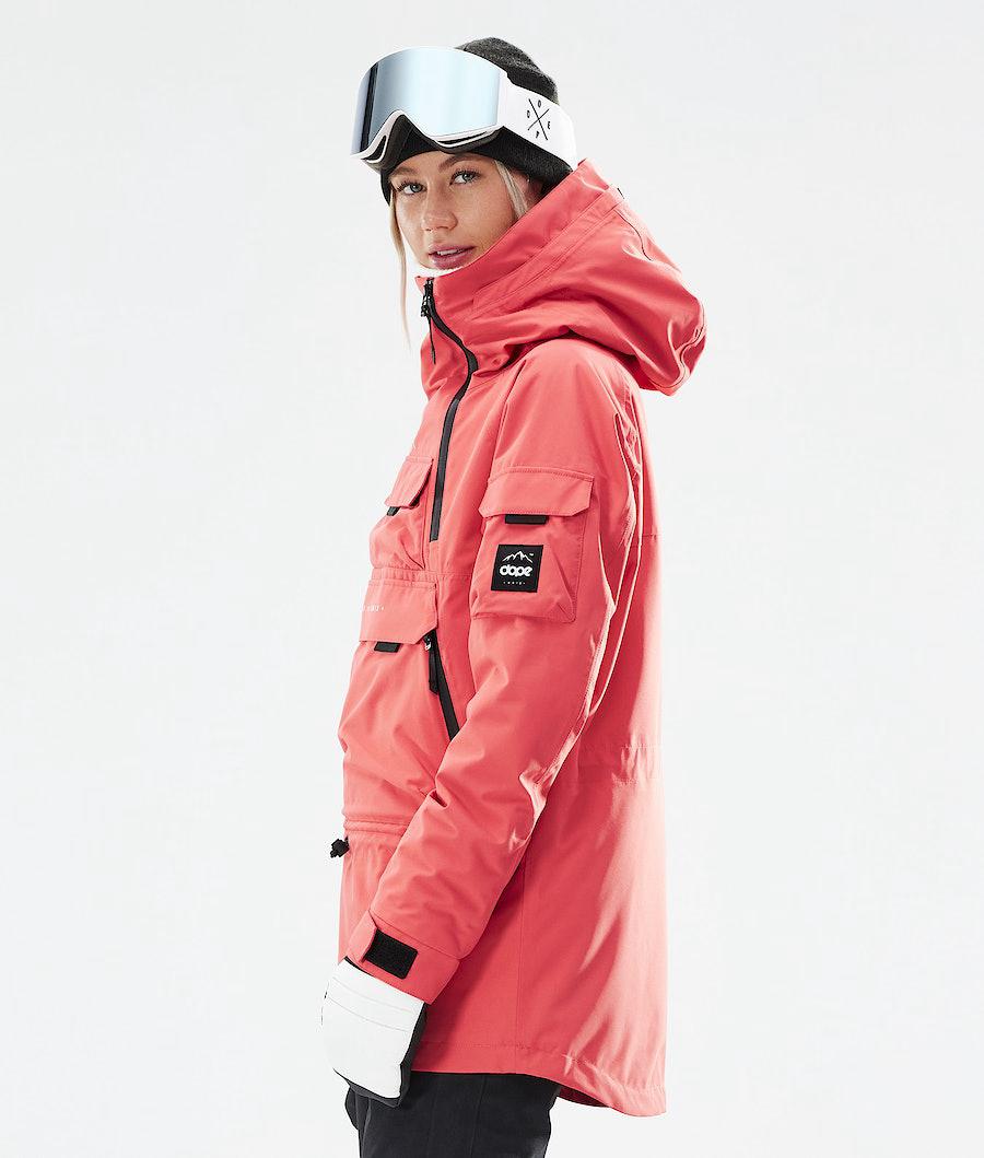 Women's Dope Akin W 2021 Snowboard Jacket Coral  USA |  KHACW-4860