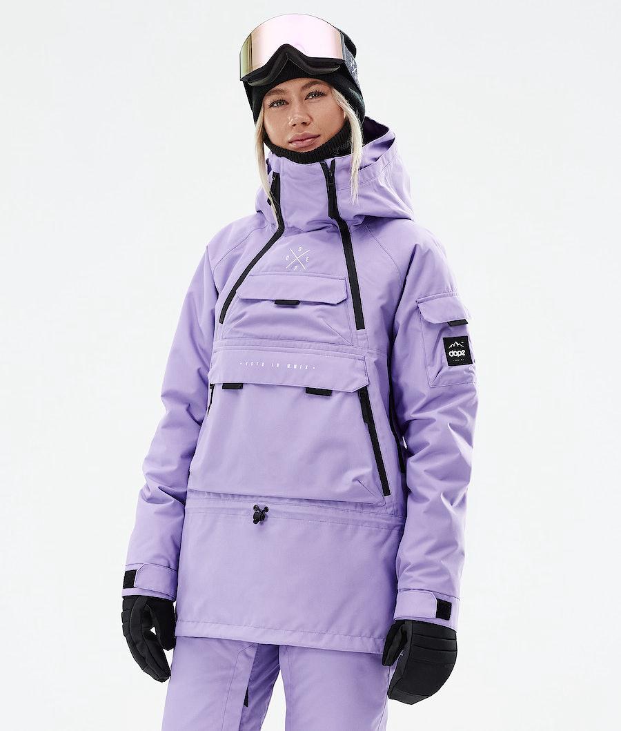 Women\'s Dope Akin W 2021 Snowboard Jacket Faded Violet Purple  USA |  ZHQUJ-0561