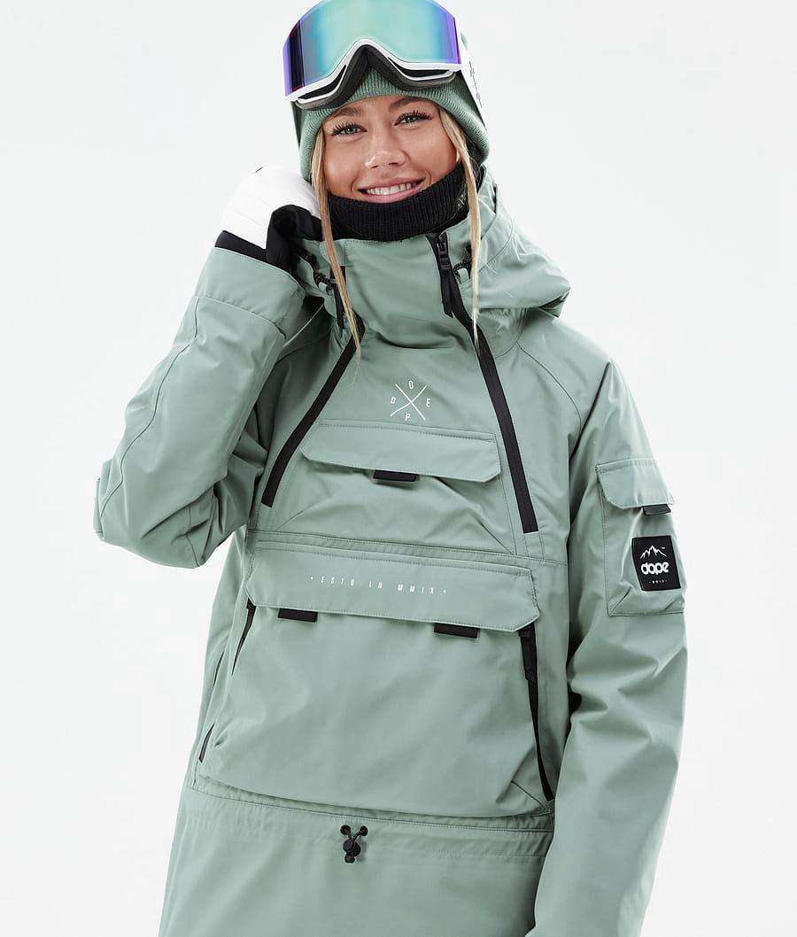 Women's Dope Akin W Ski Jacket Faded Green  USA |  WJAEV-3785