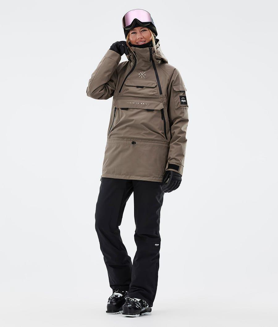 Women's Dope Akin W Ski Jacket Walnut Khaki  USA |  LOTBN-0491