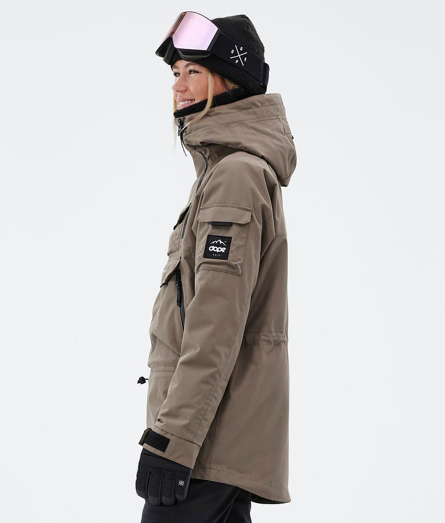 Women's Dope Akin W Ski Jacket Walnut Khaki  USA |  LOTBN-0491