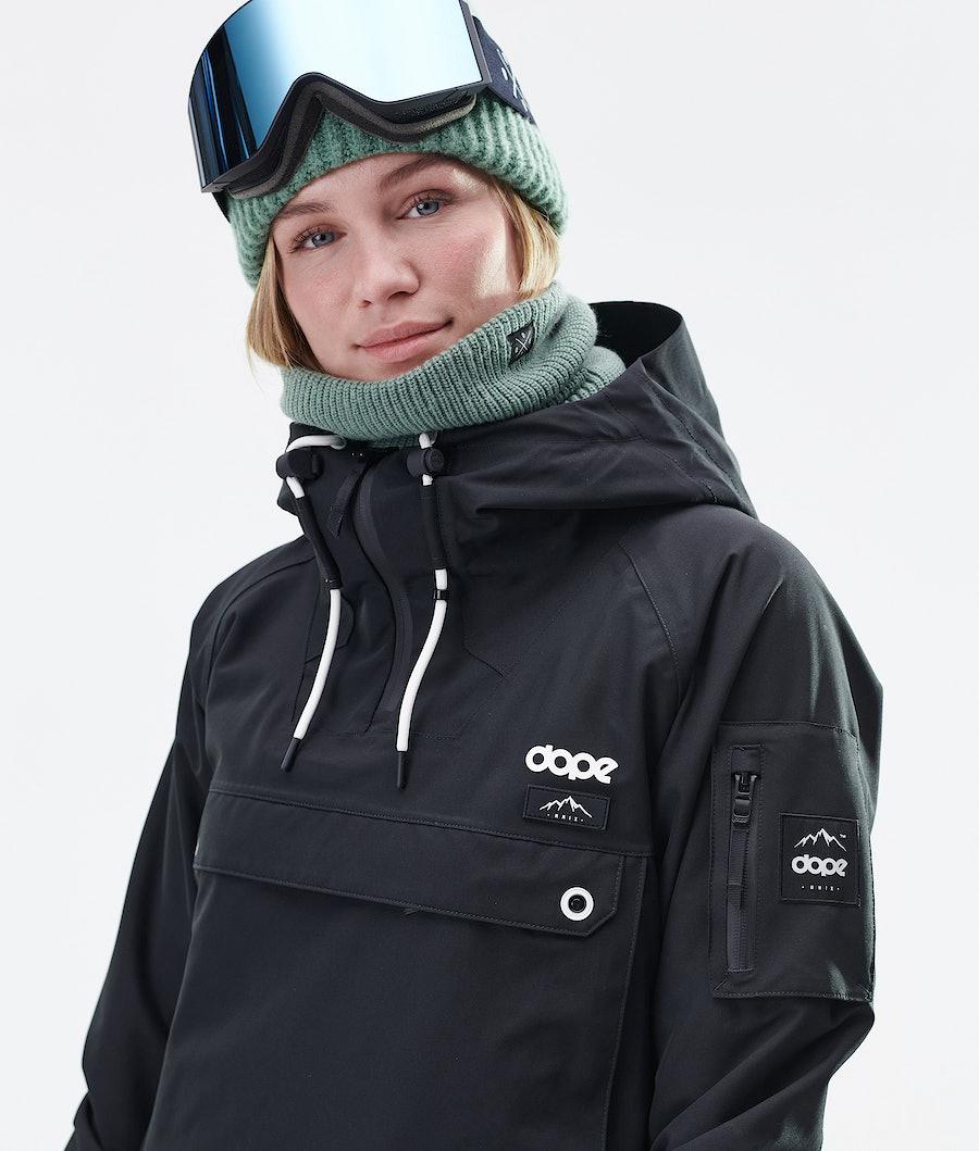 Women's Dope Annok Long W Ski Jacket Black  USA |  TYHAC-8015