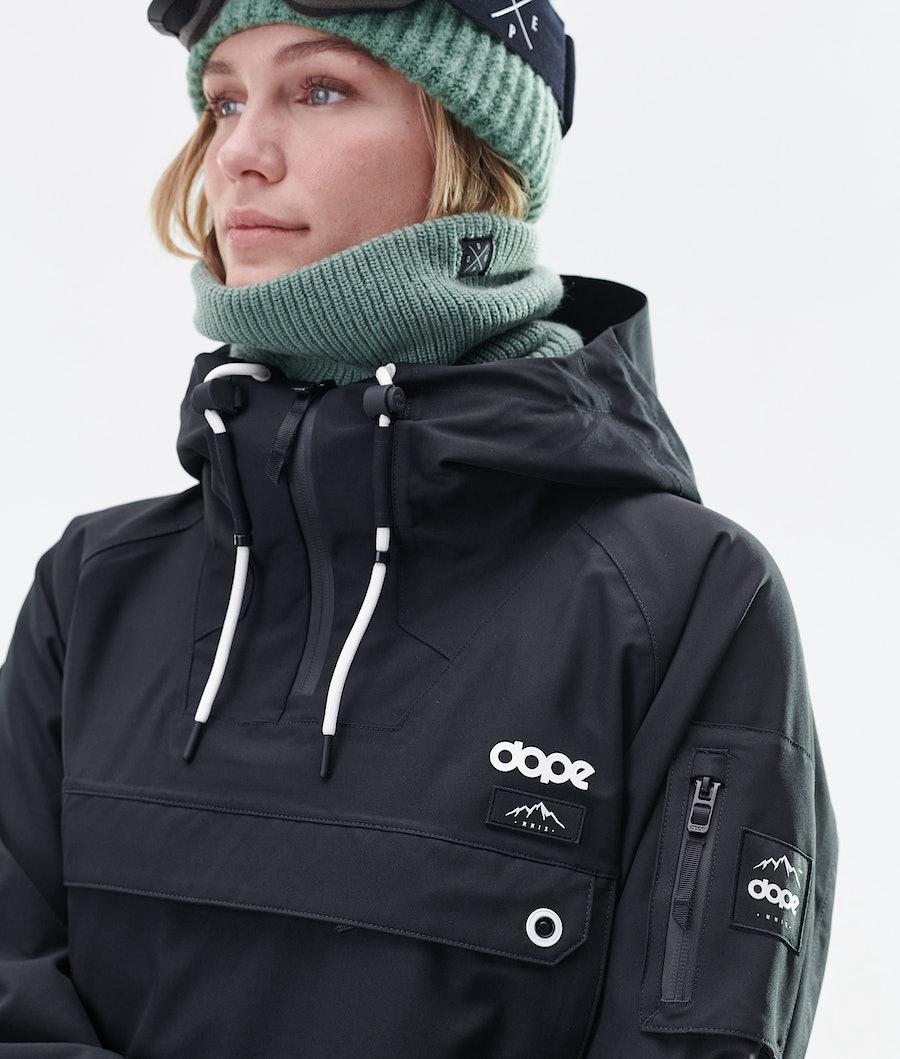 Women's Dope Annok Long W Ski Jacket Black  USA |  TYHAC-8015