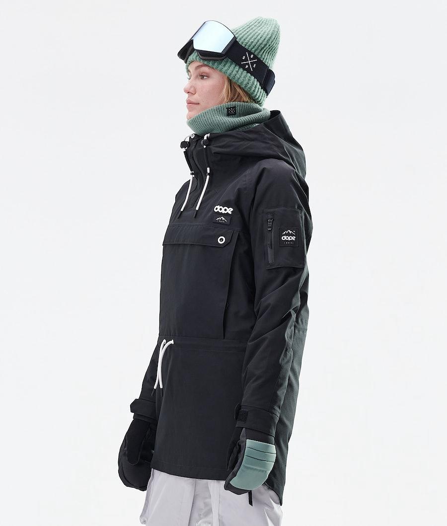 Women's Dope Annok Long W Ski Jacket Black  USA |  TYHAC-8015