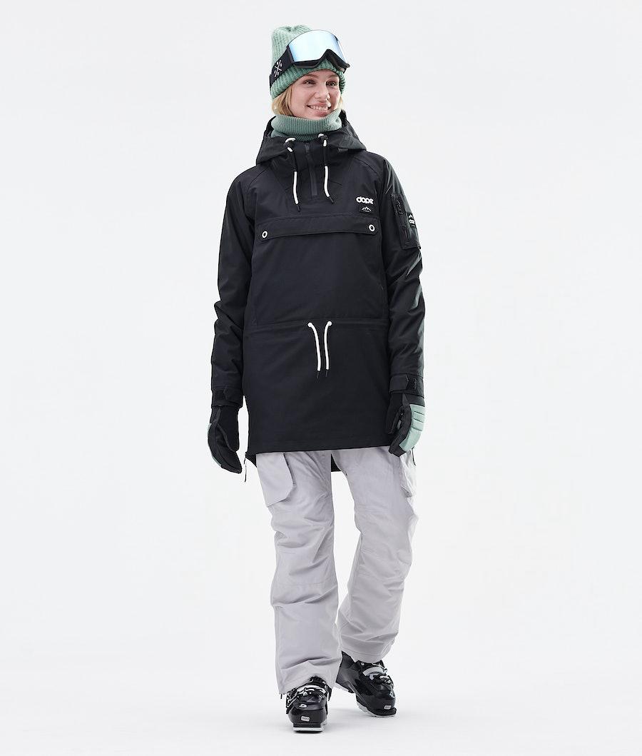 Women's Dope Annok Long W Ski Jacket Black  USA |  TYHAC-8015