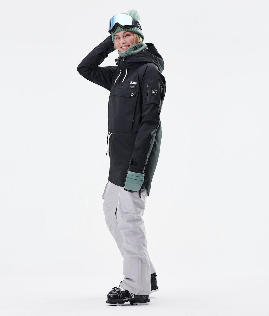 Women's Dope Annok Long W Ski Jacket Black  USA |  TYHAC-8015