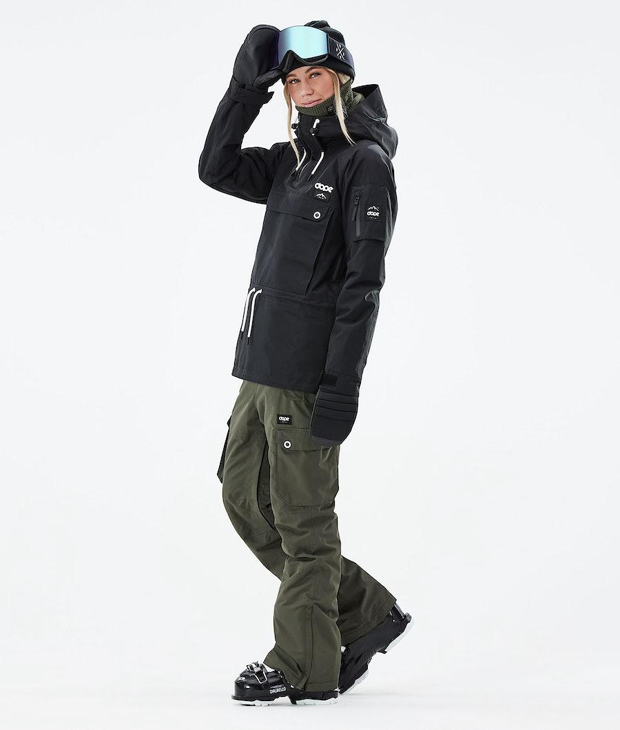 Women's Dope Annok W 2021 Ski Jacket Black  USA |  RCJQE-6059