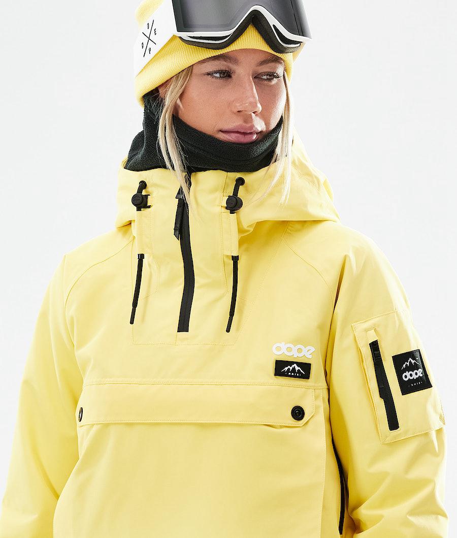 Women's Dope Annok W 2021 Ski Jacket Faded Yellow  USA |  CDPLU-1039