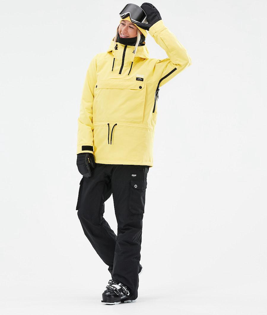 Women's Dope Annok W 2021 Ski Jacket Faded Yellow  USA |  CDPLU-1039