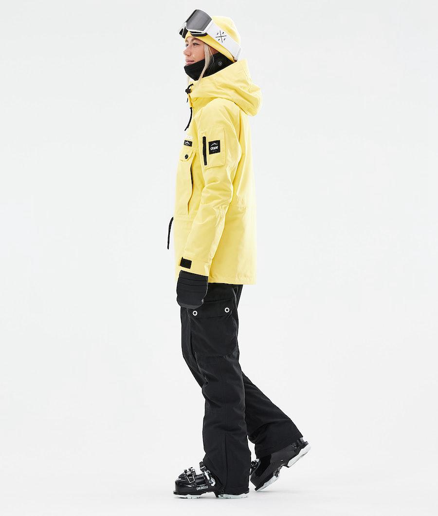 Women's Dope Annok W 2021 Ski Jacket Faded Yellow  USA |  CDPLU-1039