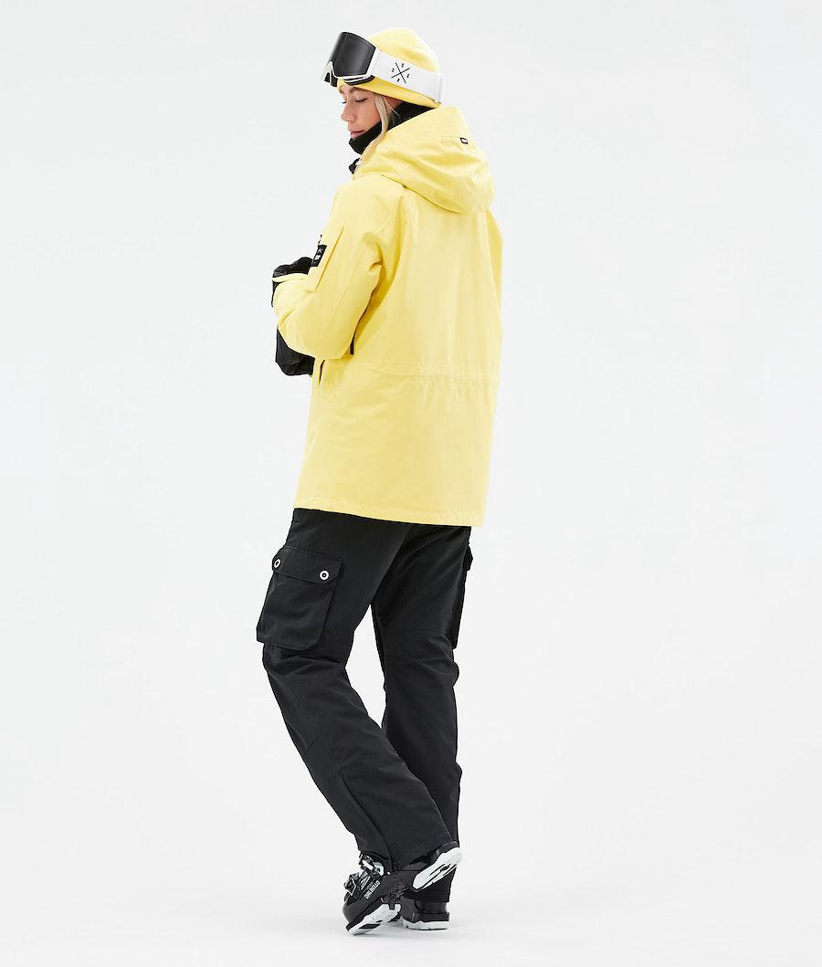 Women's Dope Annok W 2021 Ski Jacket Faded Yellow  USA |  CDPLU-1039