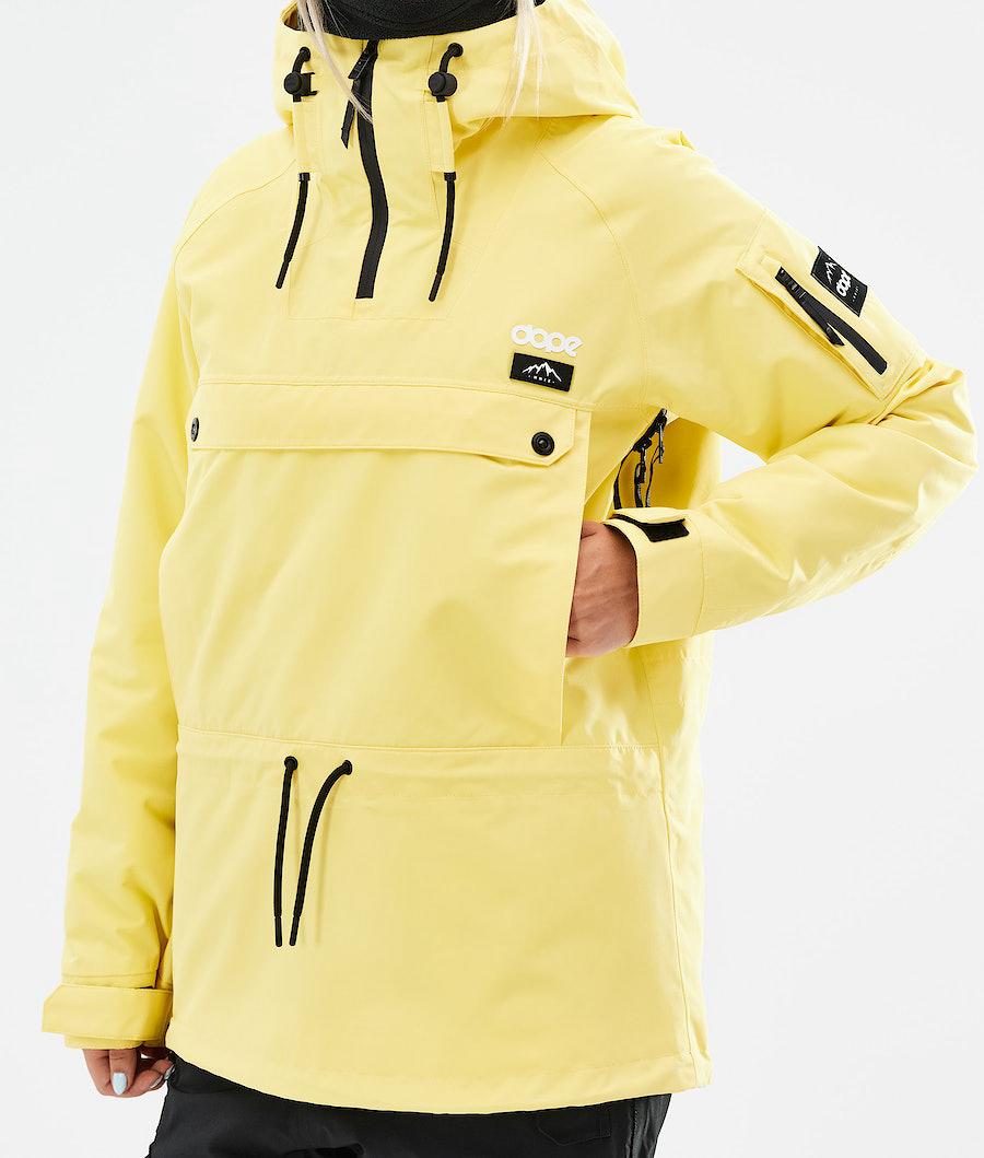 Women's Dope Annok W 2021 Ski Jacket Faded Yellow  USA |  CDPLU-1039