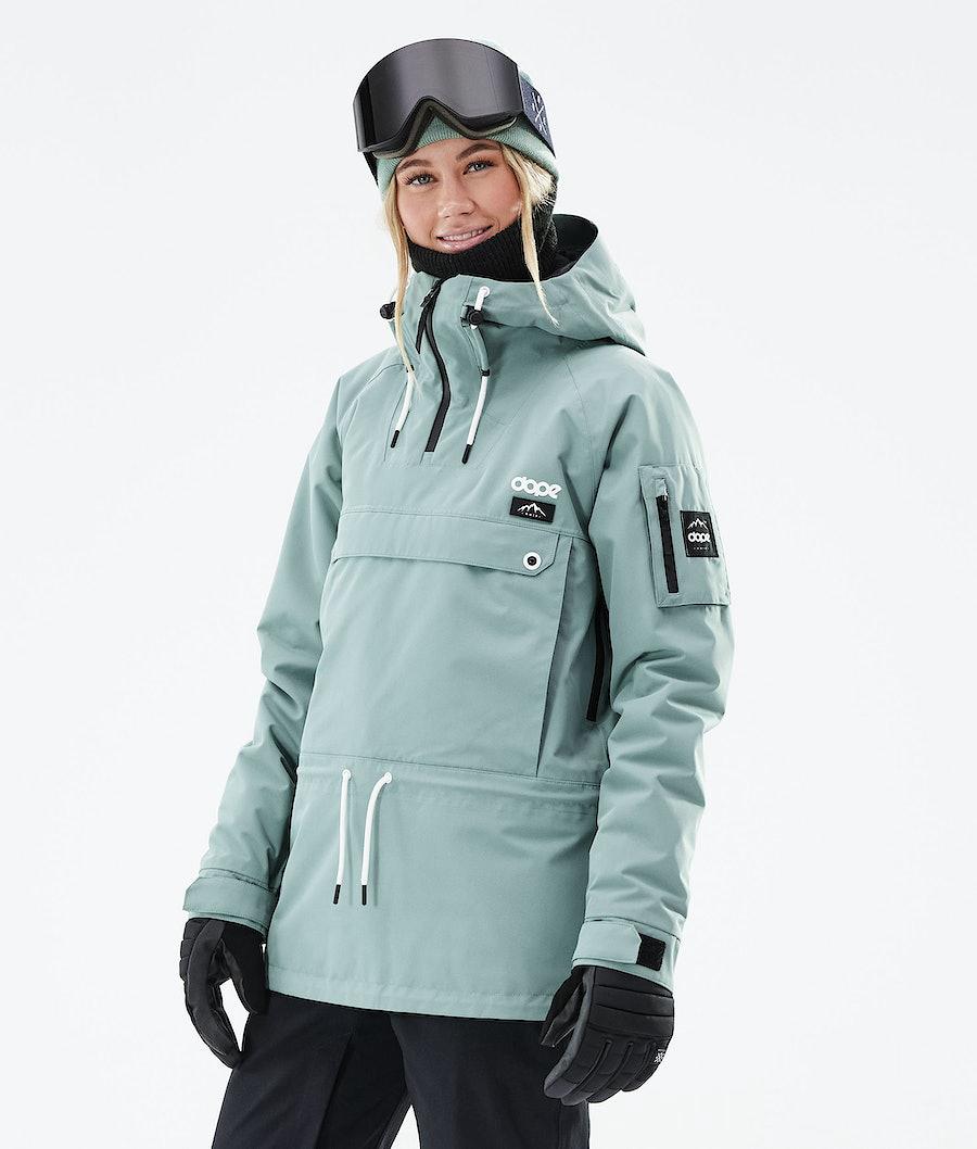 Women\'s Dope Annok W 2021 Ski Jacket Faded Green  USA |  IGWYR-4315