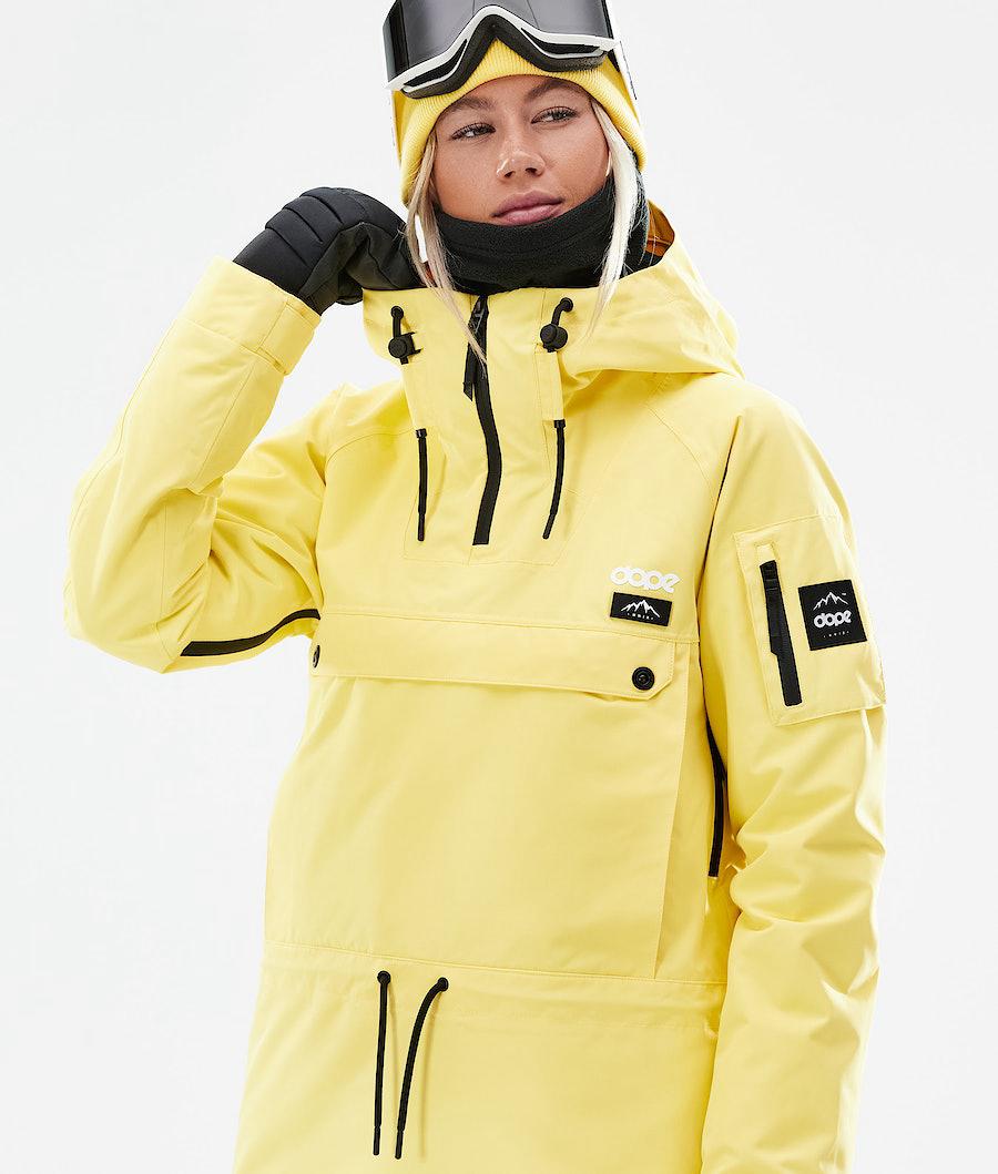 Women's Dope Annok W 2021 Snowboard Jacket Faded Yellow  USA |  LISXU-3218