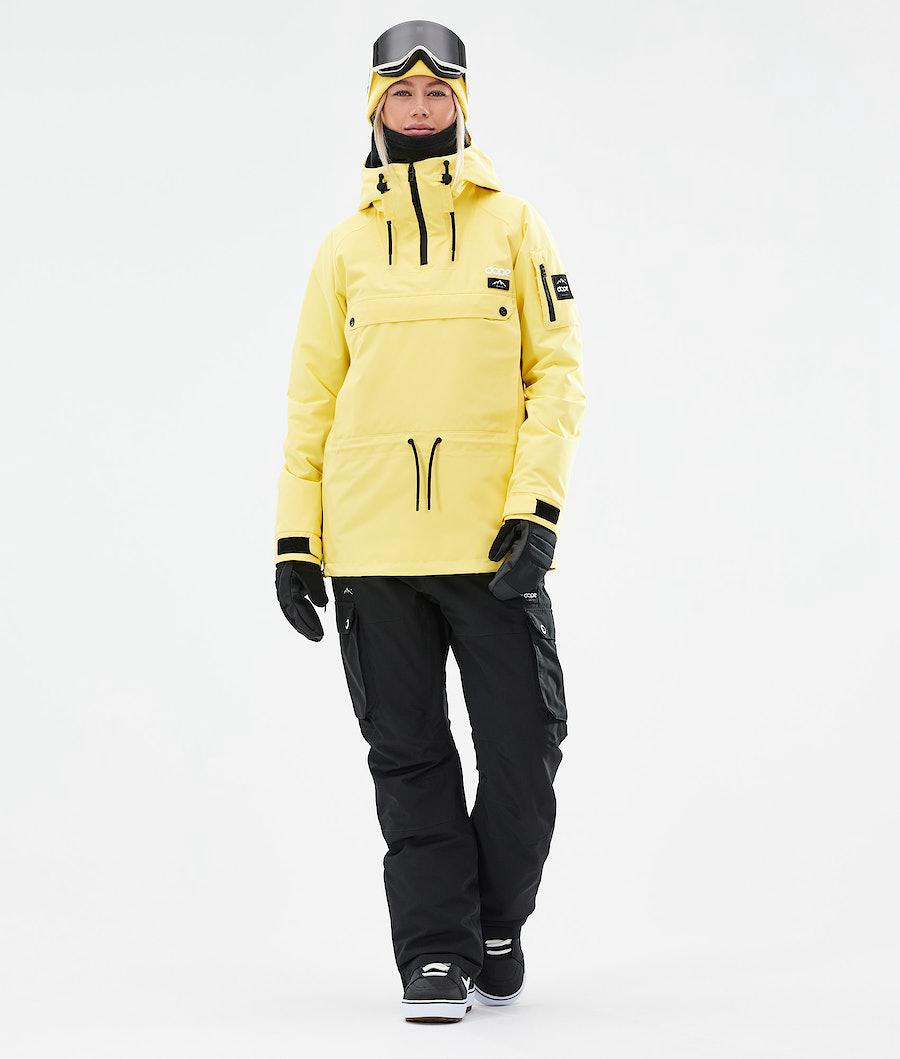 Women's Dope Annok W 2021 Snowboard Jacket Faded Yellow  USA |  LISXU-3218