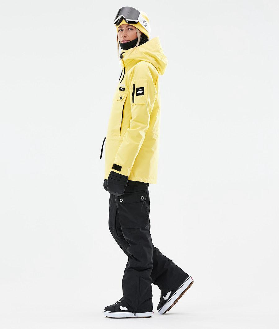 Women's Dope Annok W 2021 Snowboard Jacket Faded Yellow  USA |  LISXU-3218