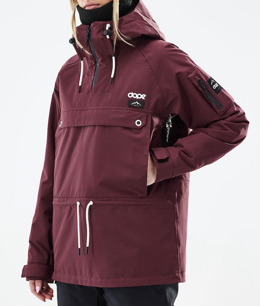 Women's Dope Annok W 2021 Snowboard Jacket Burgundy  USA |  MFBRG-3194