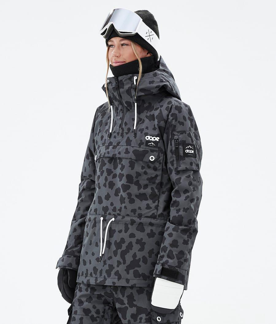 Women\'s Dope Annok W Ski Jacket Dots Phantom Grey  USA |  OJIAU-9068