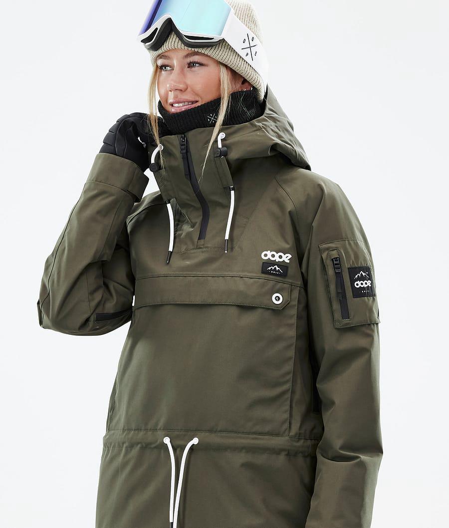 Women's Dope Annok W Ski Jacket Olive Green  USA |  CYBKQ-2617