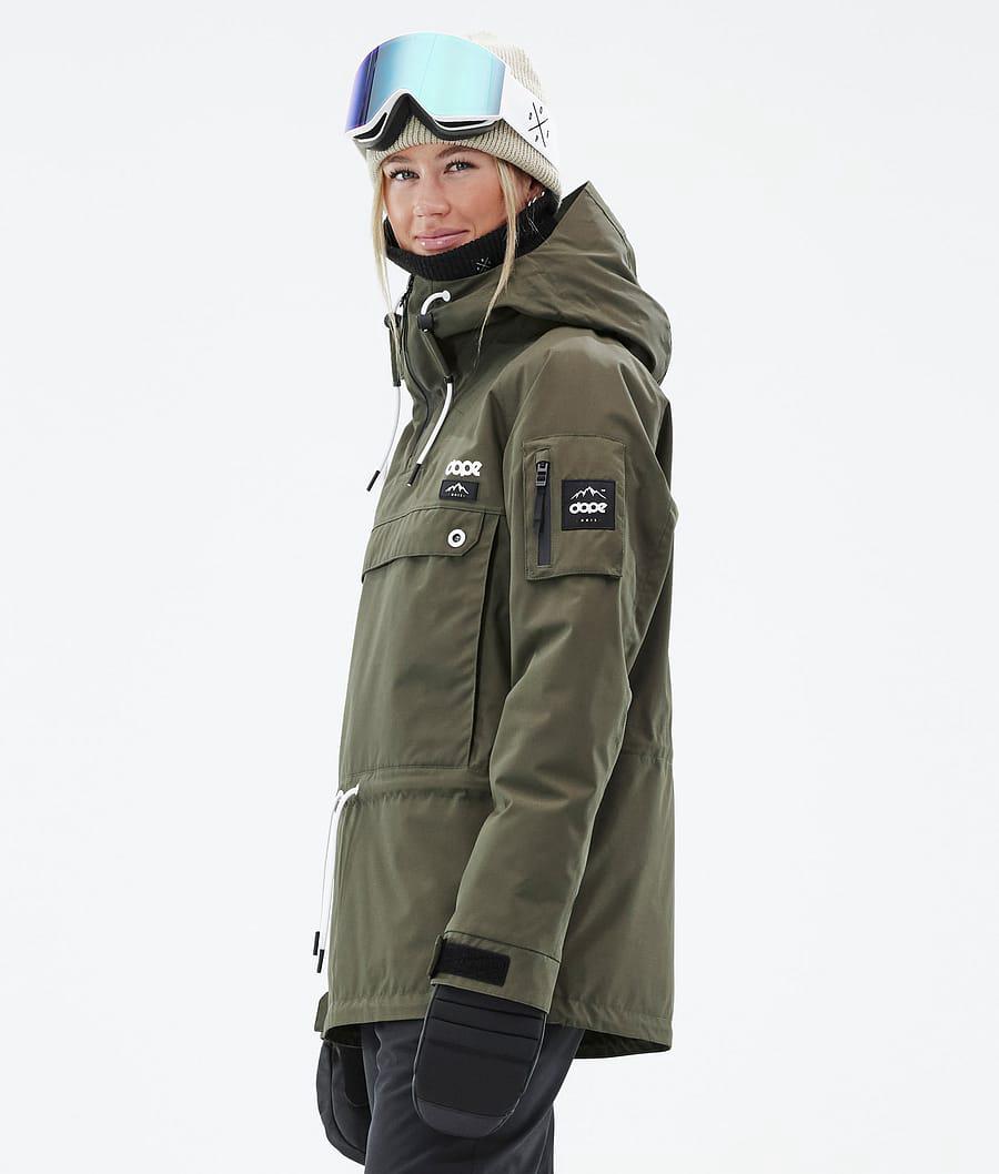 Women's Dope Annok W Ski Jacket Olive Green  USA |  CYBKQ-2617