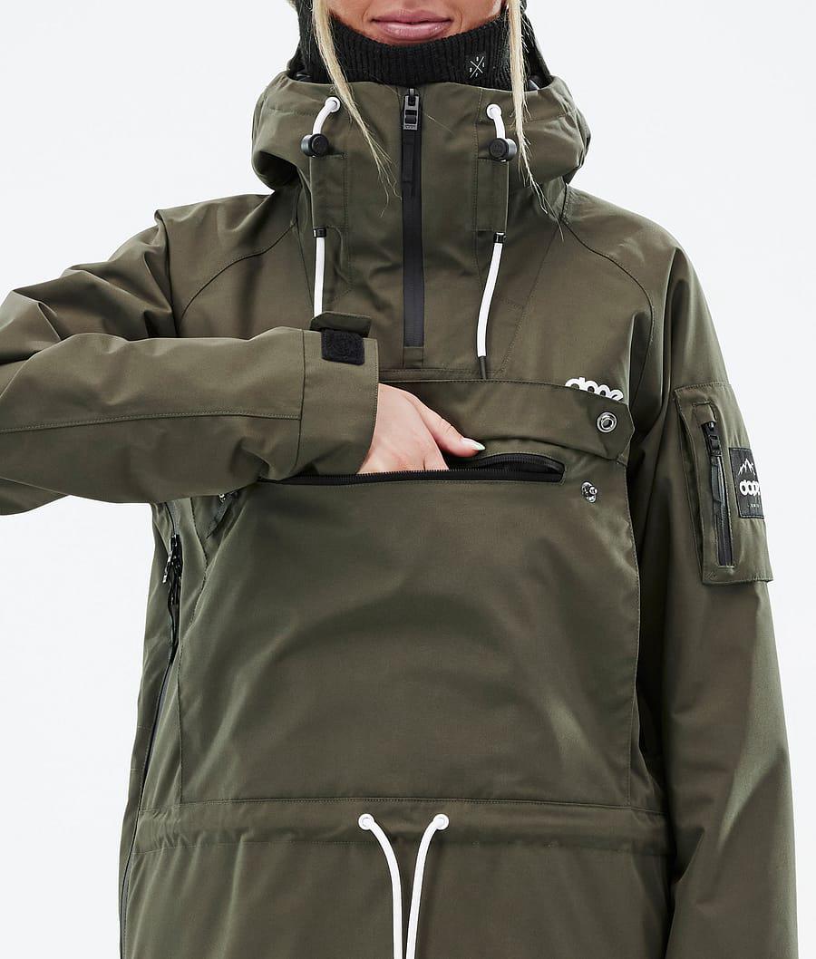 Women's Dope Annok W Ski Jacket Olive Green  USA |  CYBKQ-2617